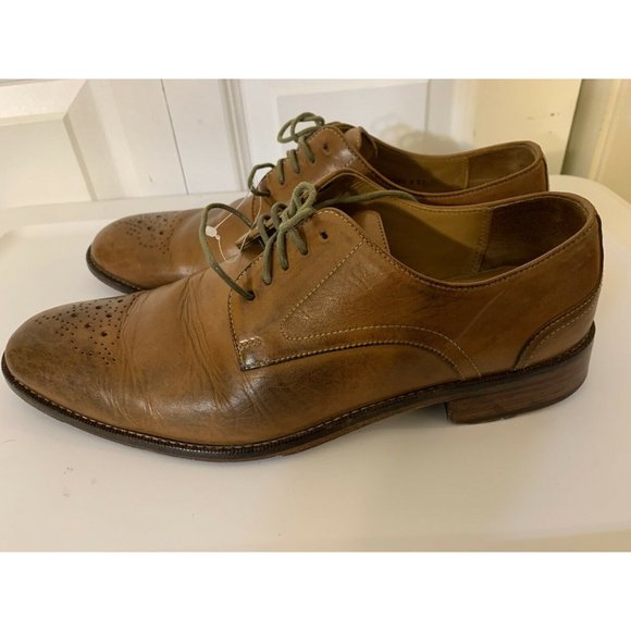 Joseph Abboud Oxfords Men’s Sz 9D Brown Leather Dress Shoes - Picture 4 of 8